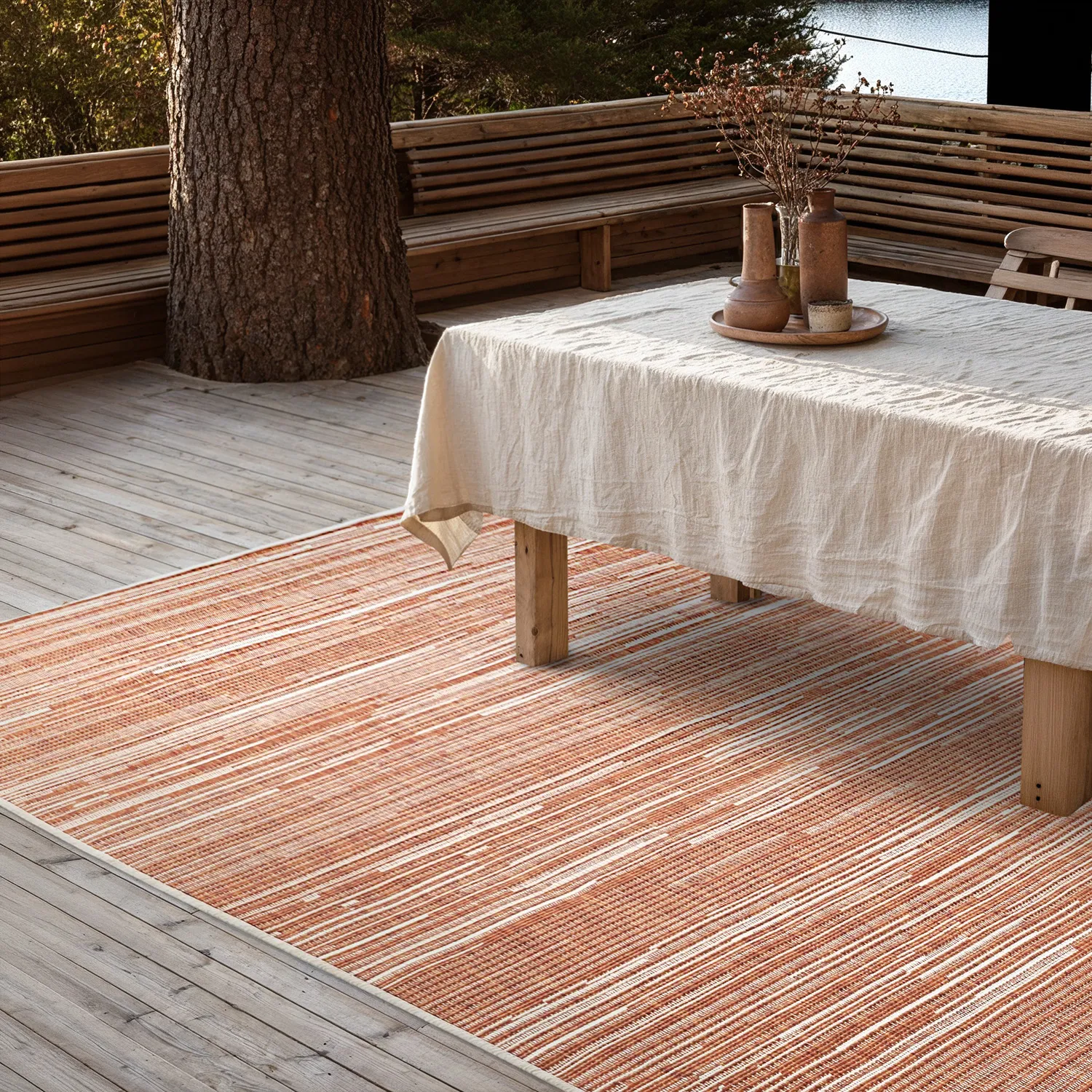 Vloerkleden voor binnen en buiten - utomhusmatta - Arcata (rood)