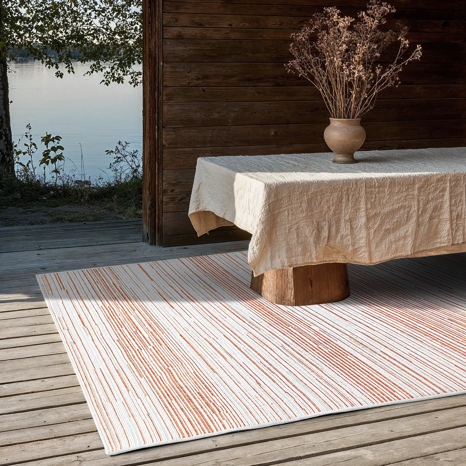 Vloerkleden voor binnen en buiten - utomhusmatta - Arcata (rood)