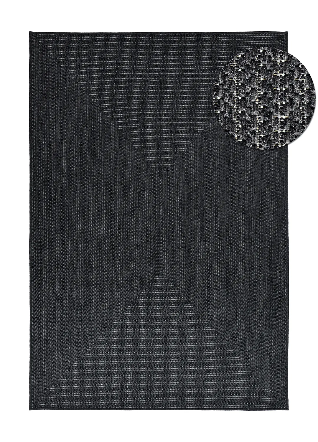 Vloerkleden voor binnen en buiten - utomhusmatta - Arlo (zwart)