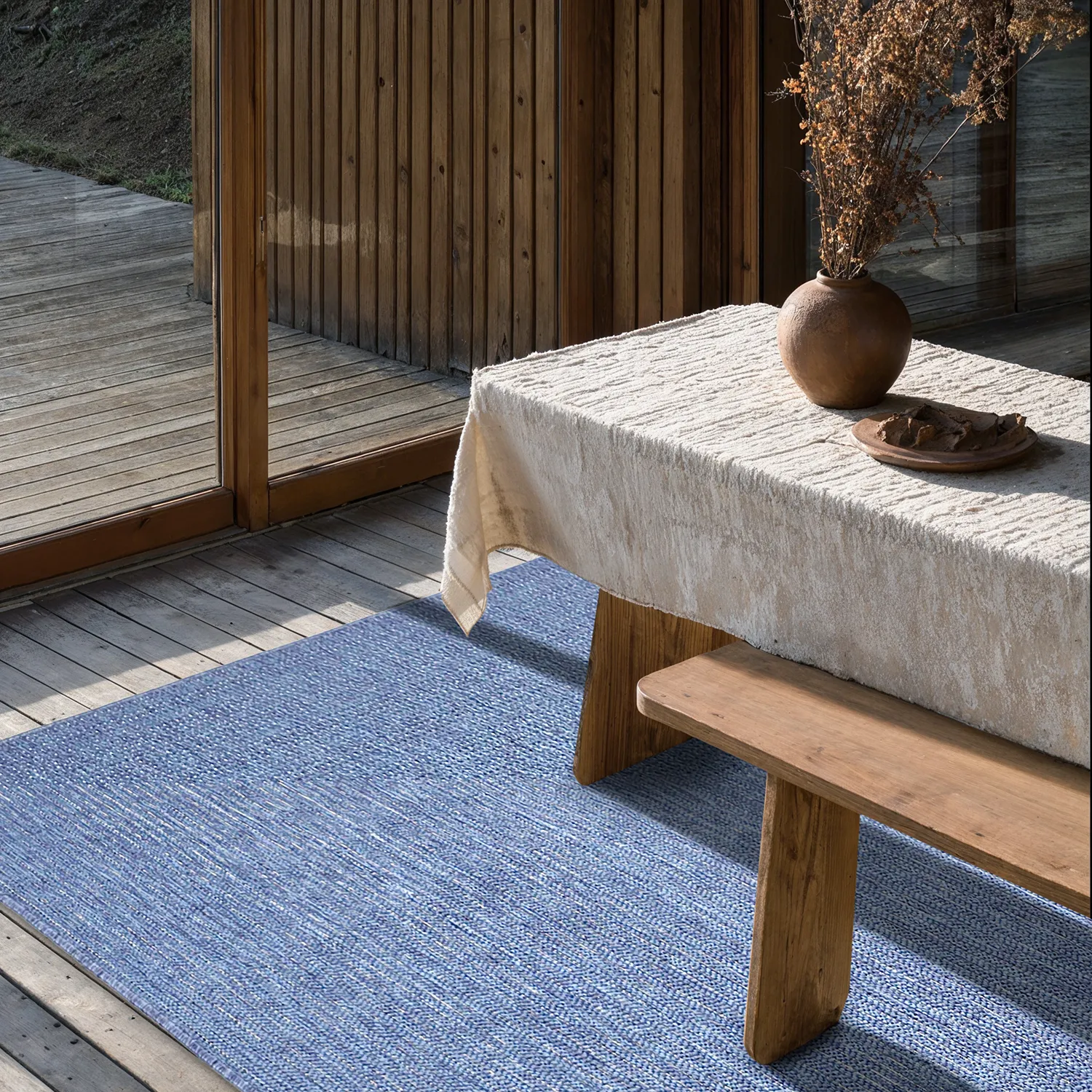 Vloerkleden voor binnen en buiten - utomhusmatta - Arlo (blauw)