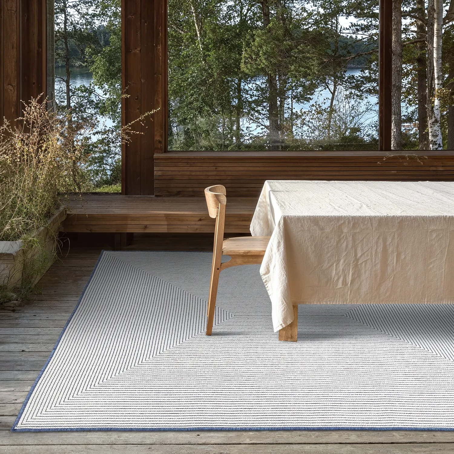 Vloerkleden voor binnen en buiten - utomhusmatta - Arlo (blauw)