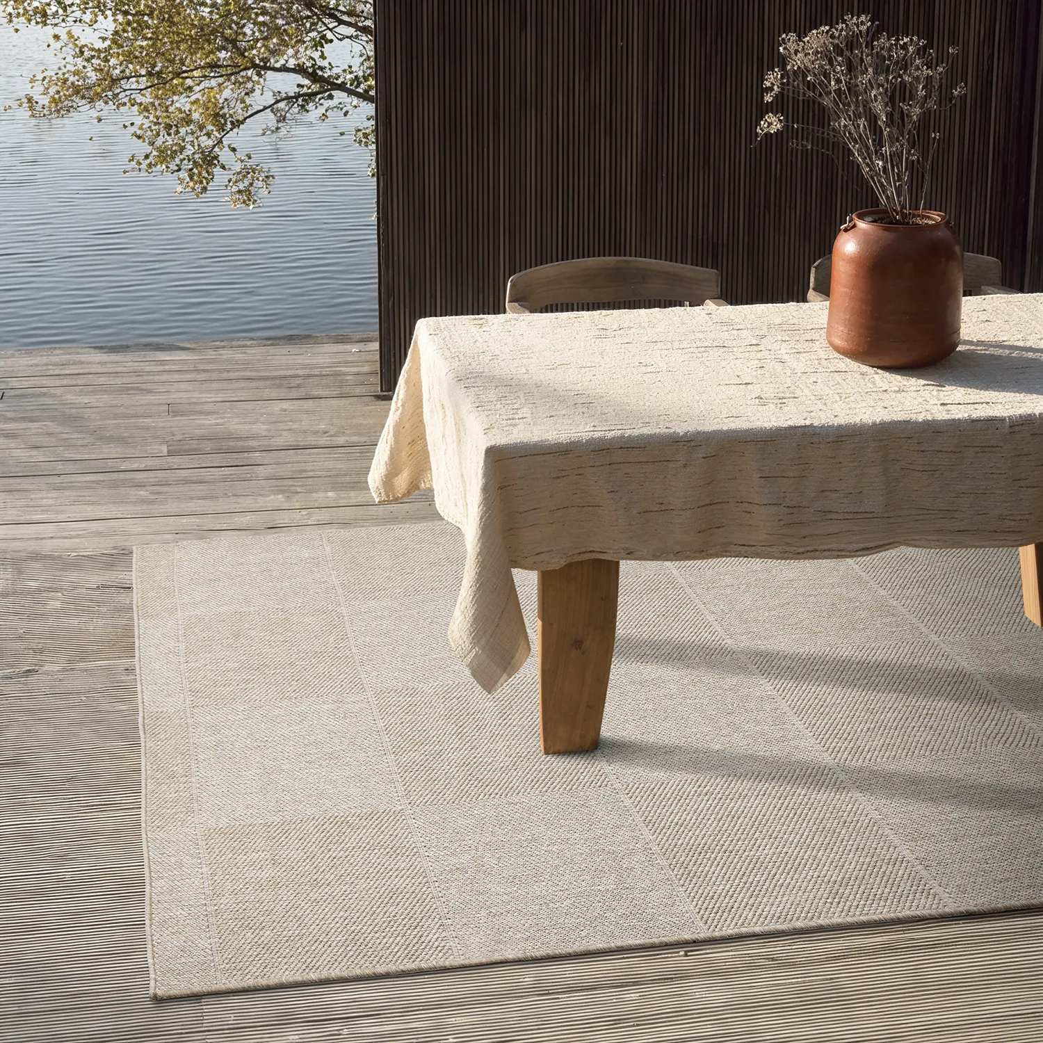 Vloerkleden voor binnen en buiten - utomhusmatta - Ava (beige)