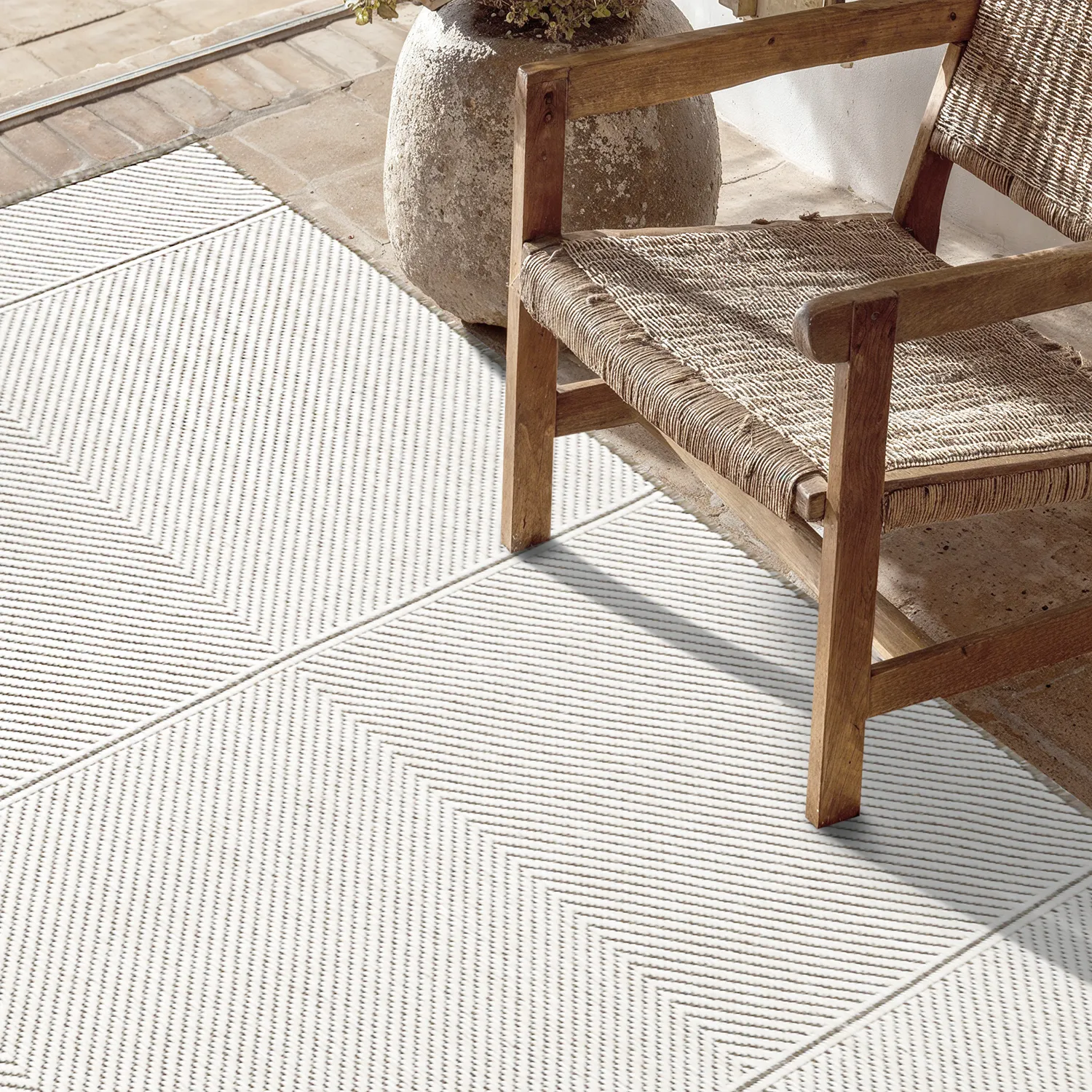 Vloerkleden voor binnen en buiten - utomhusmatta - Ava (beige)