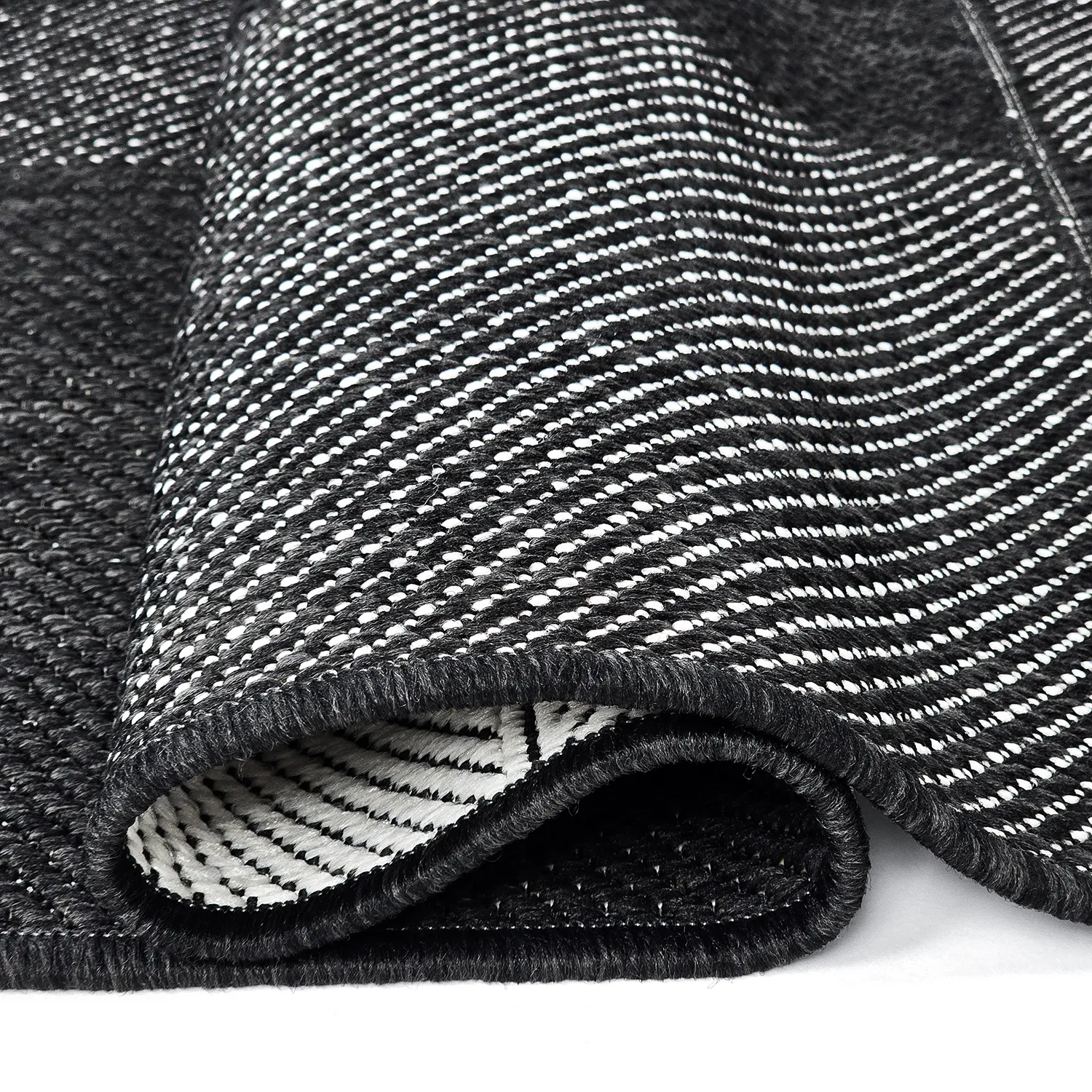 Vloerkleden voor binnen en buiten - utomhusmatta - Ava (zwart)