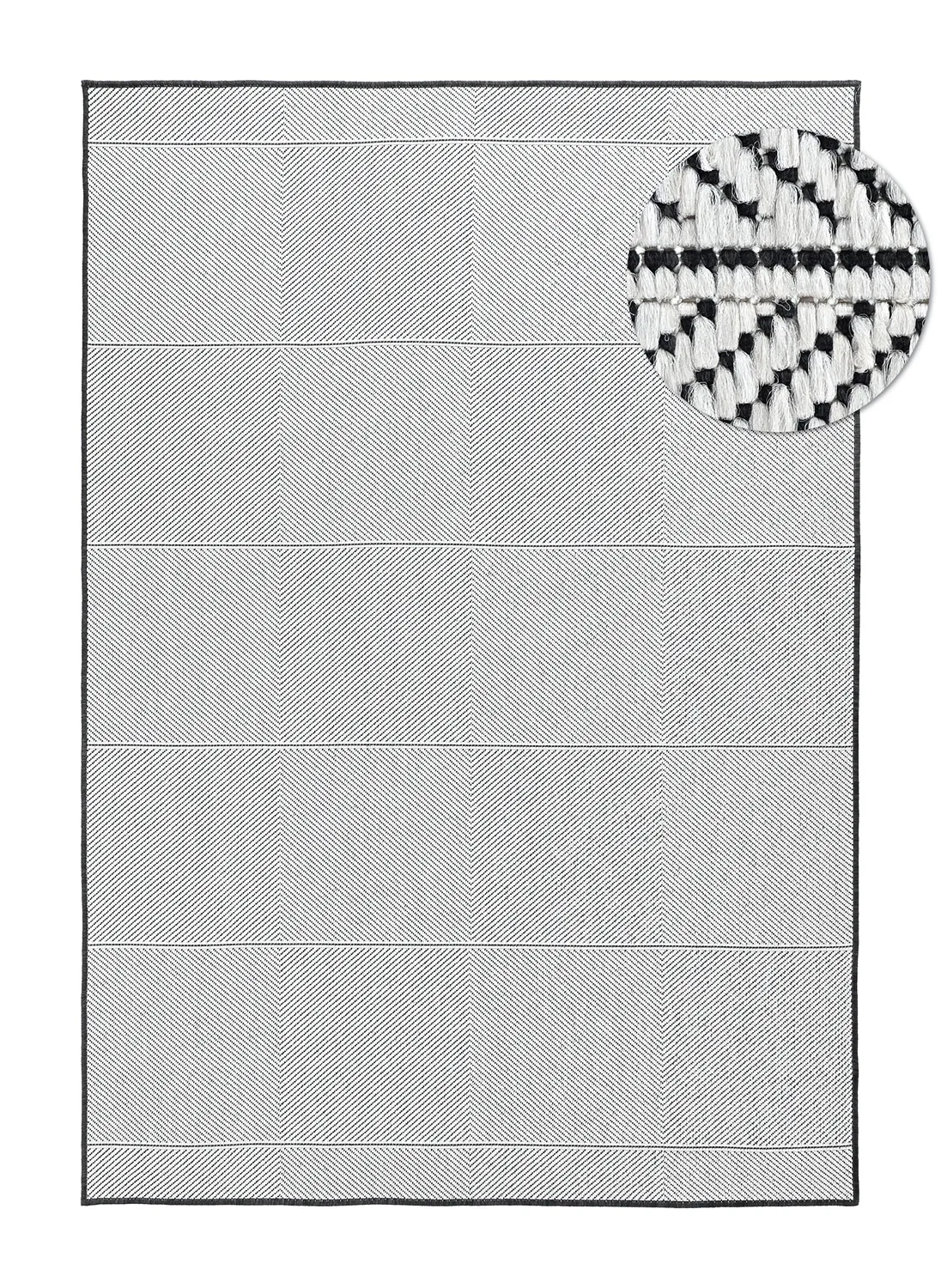 Vloerkleden voor binnen en buiten - utomhusmatta - Ava (zwart)