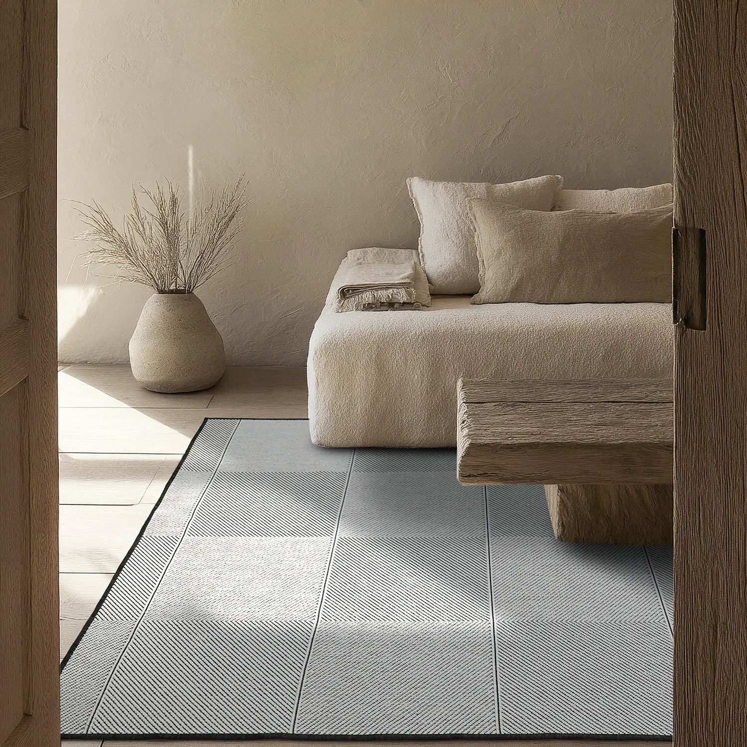 Vloerkleden voor binnen en buiten - utomhusmatta - Ava (zwart)