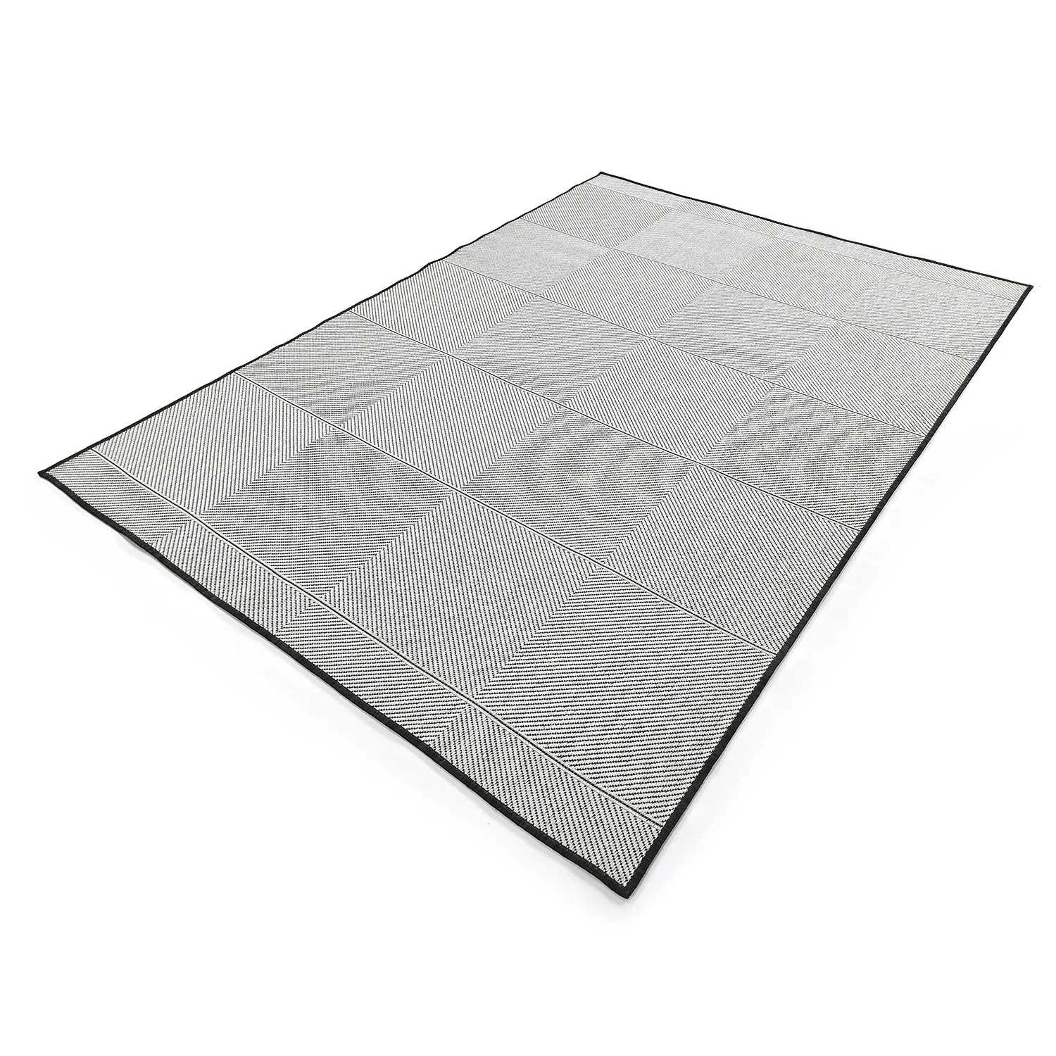 Vloerkleden voor binnen en buiten - utomhusmatta - Ava (zwart)