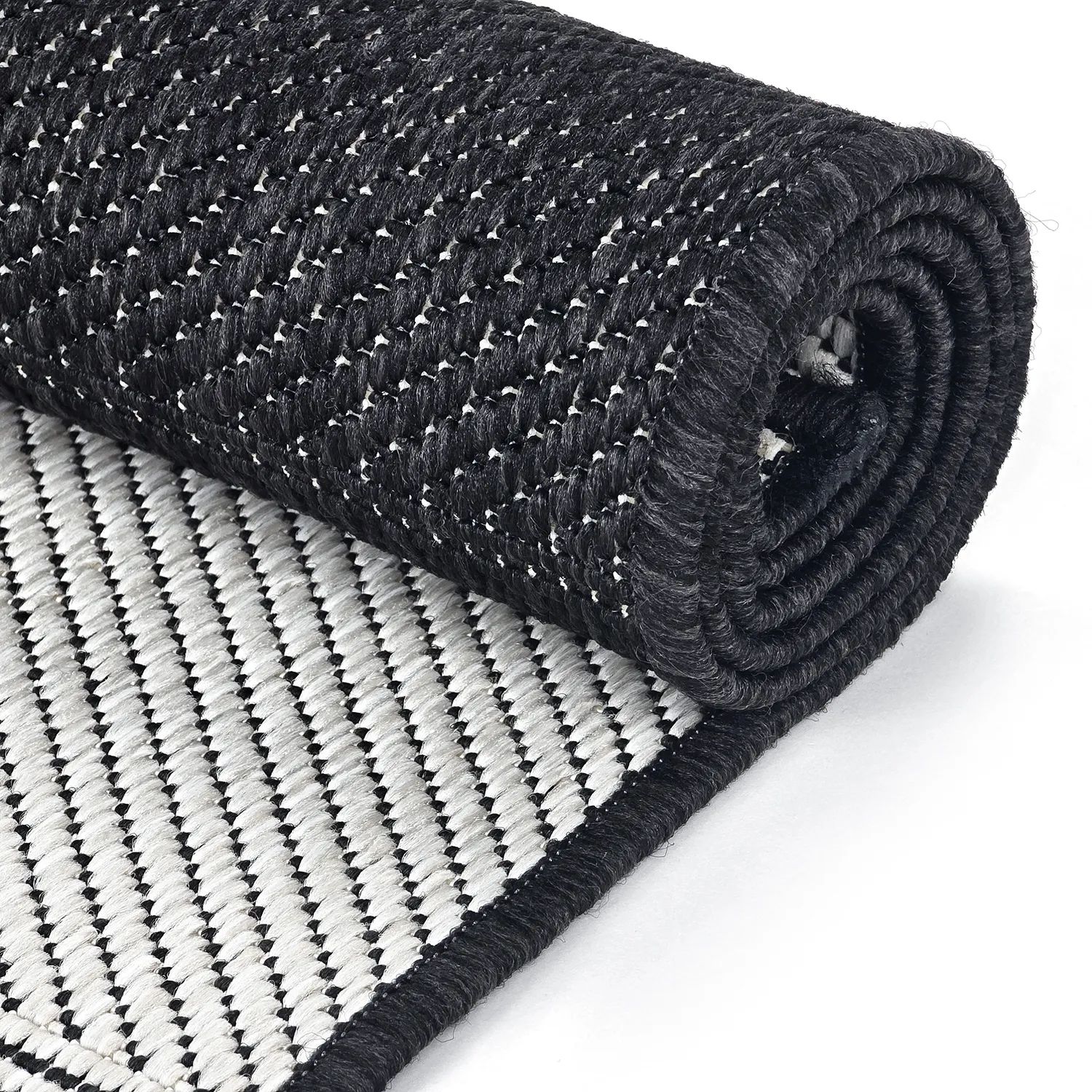 Vloerkleden voor binnen en buiten - utomhusmatta - Ava (zwart)
