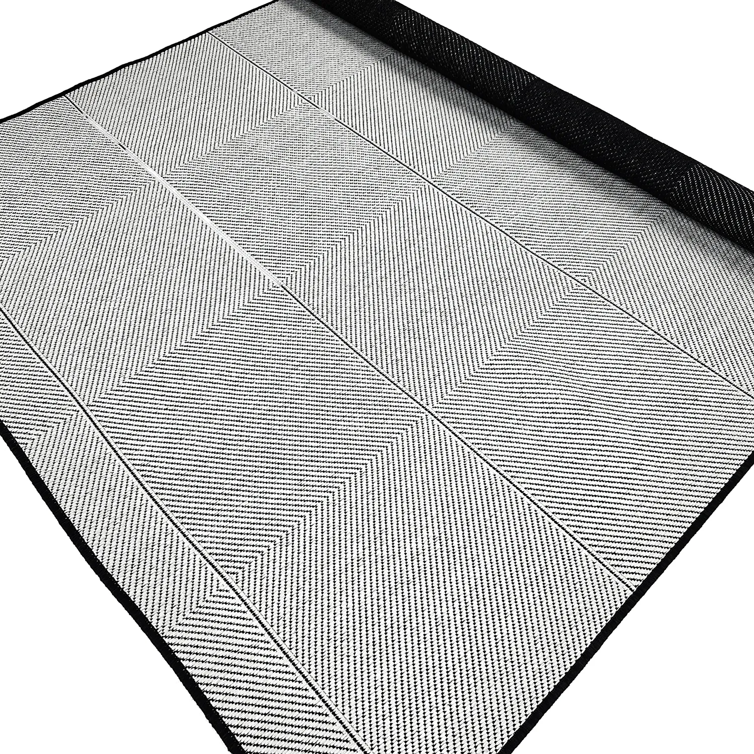 Vloerkleden voor binnen en buiten - utomhusmatta - Ava (zwart)