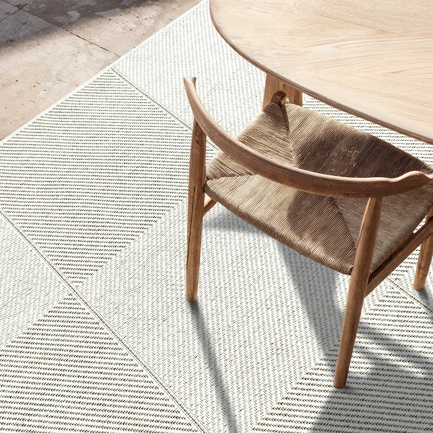 Vloerkleden voor binnen en buiten - utomhusmatta - Ava (wit)