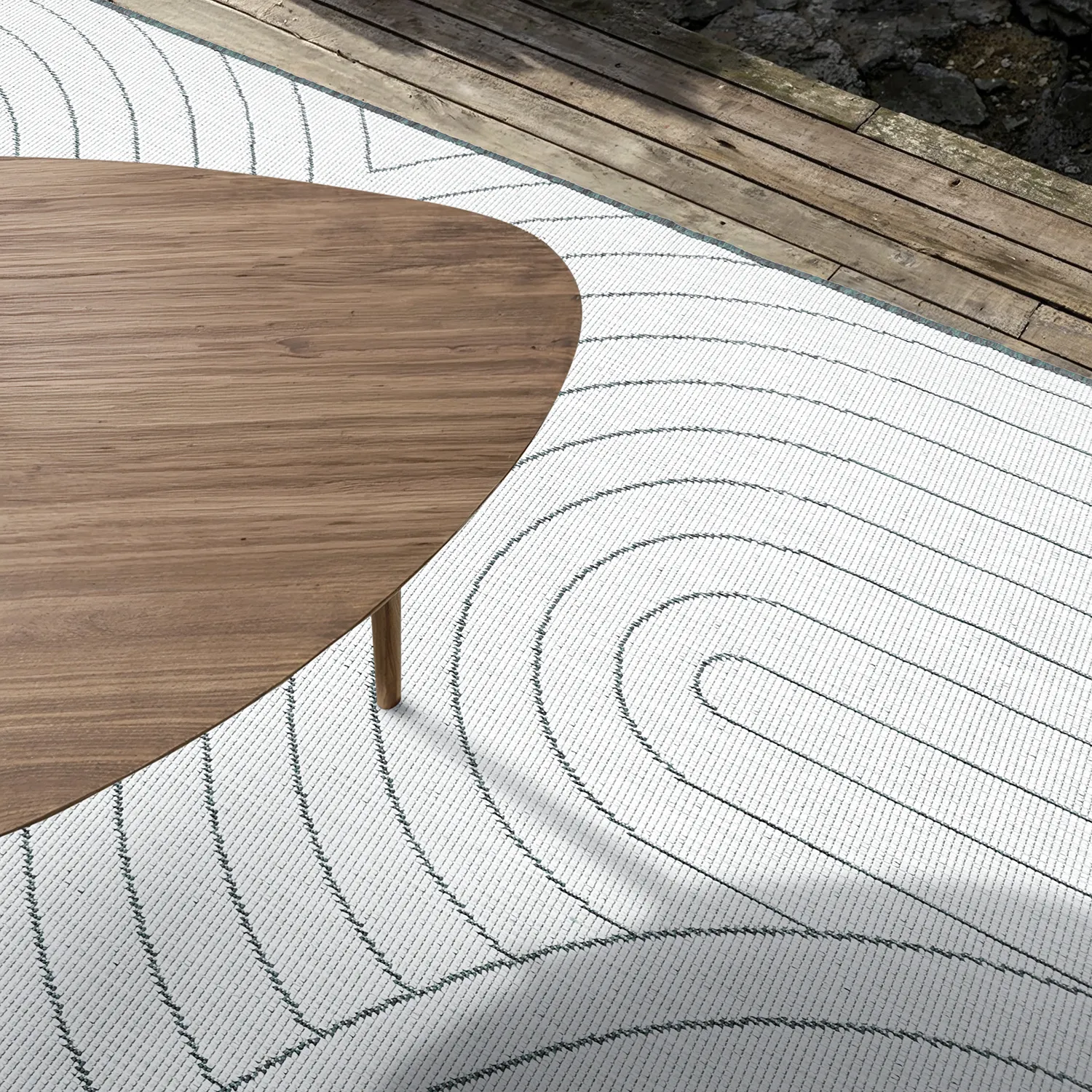 Vloerkleden voor binnen en buiten - utomhusmatta - Hayden (groente)