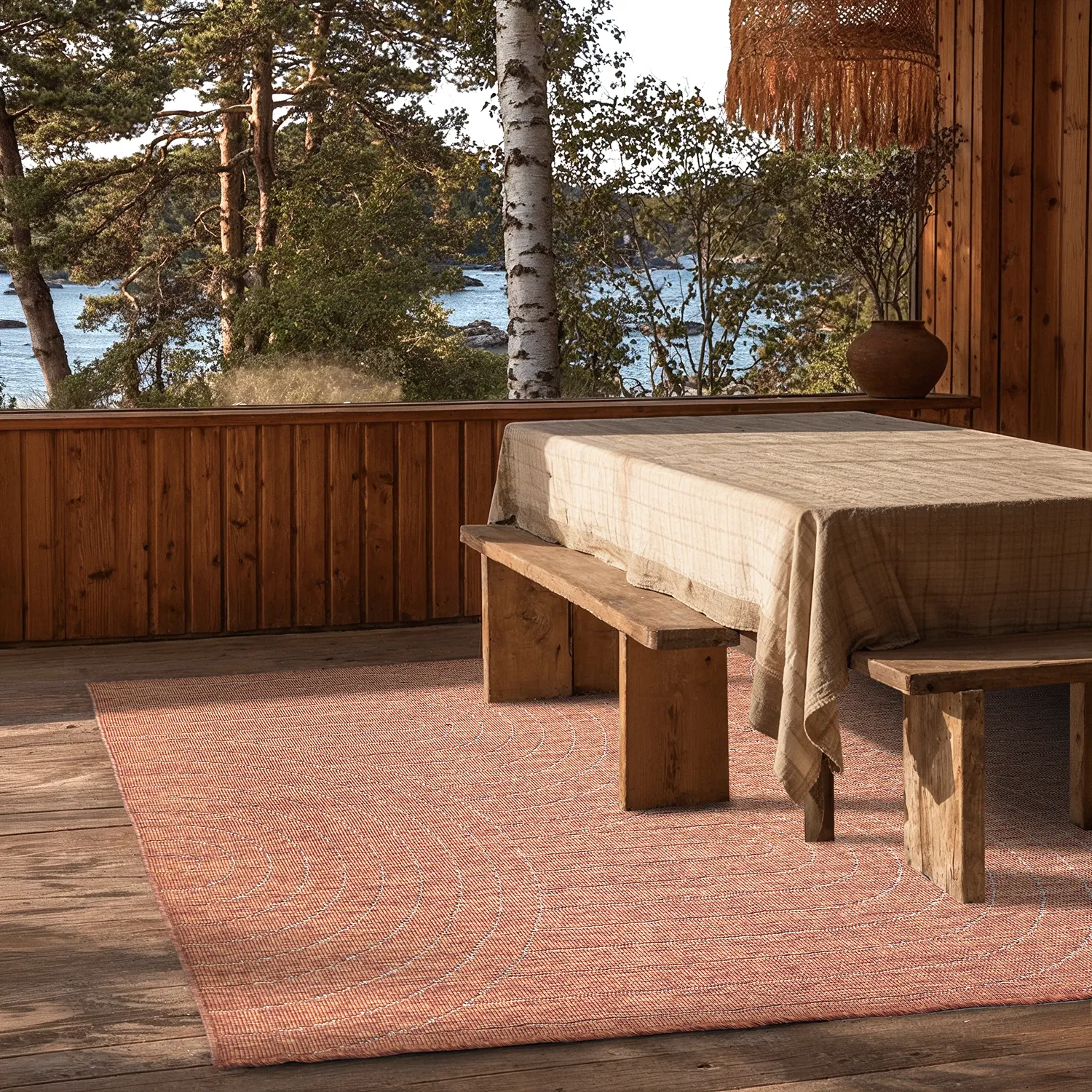 Vloerkleden voor binnen en buiten - utomhusmatta - Hayden (rood)