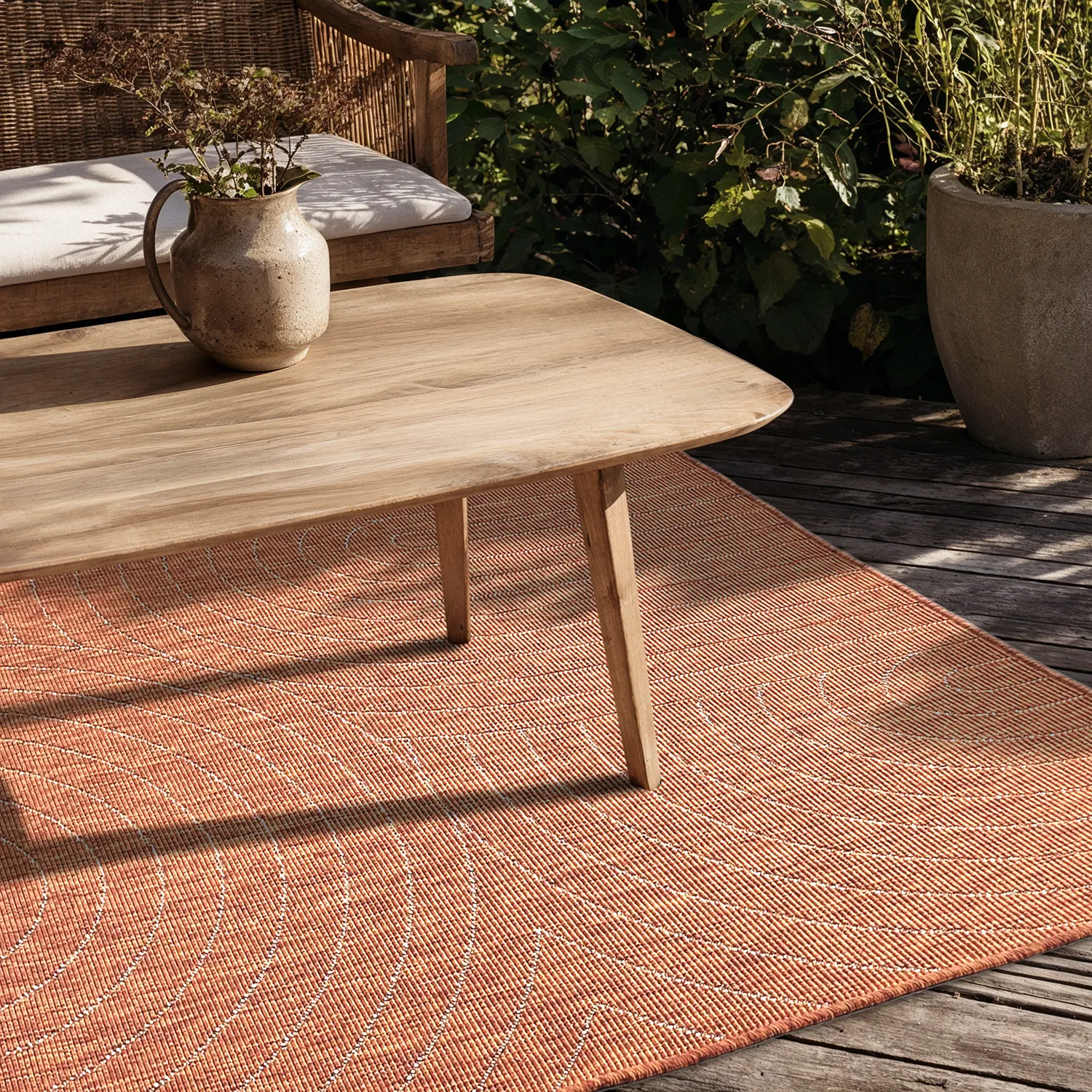 Vloerkleden voor binnen en buiten - utomhusmatta - Hayden (rood)