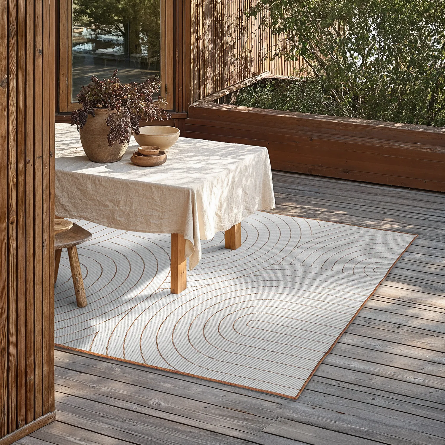 Vloerkleden voor binnen en buiten - utomhusmatta - Hayden (rood)