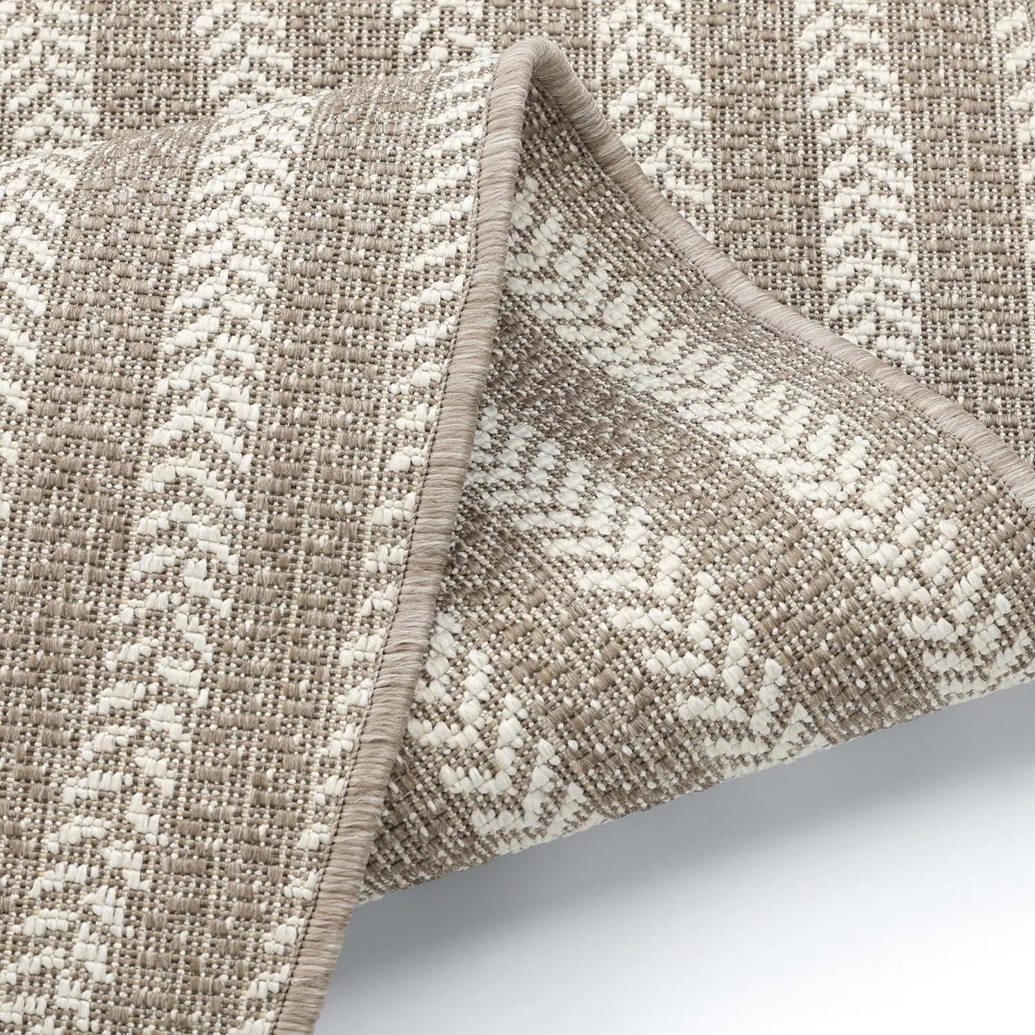 Ovaal tapijt - Indoor/outdoor Leander (beige)