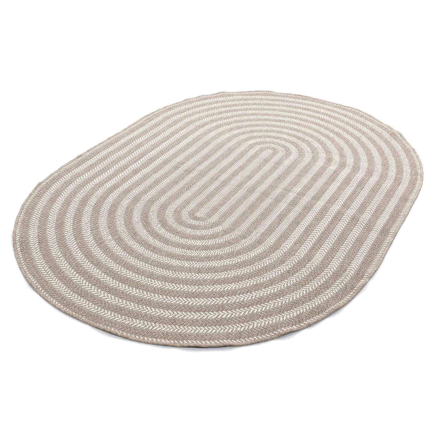 Ovaal tapijt - Indoor/outdoor Leander (beige)
