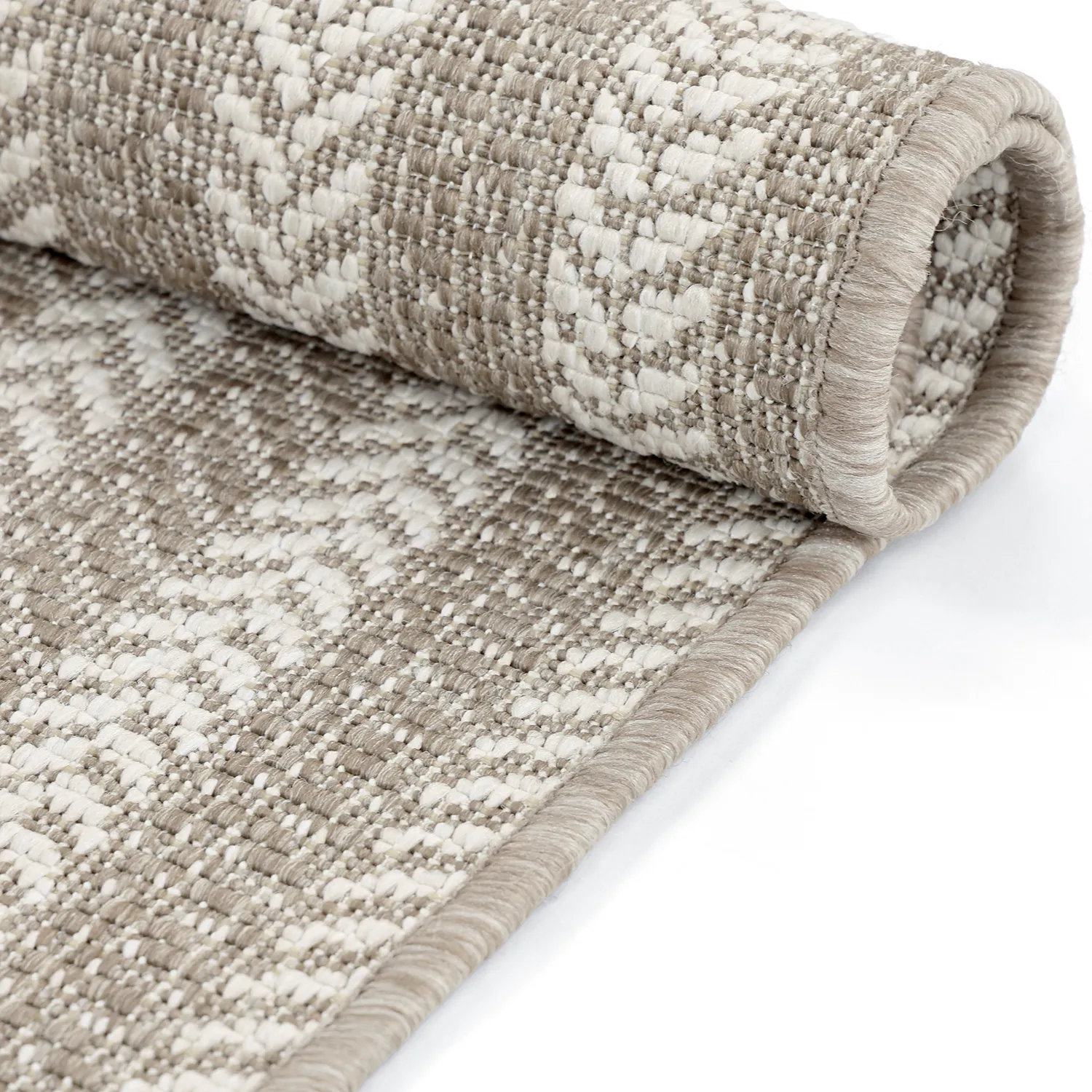 Ovaal tapijt - Indoor/outdoor Leander (beige)