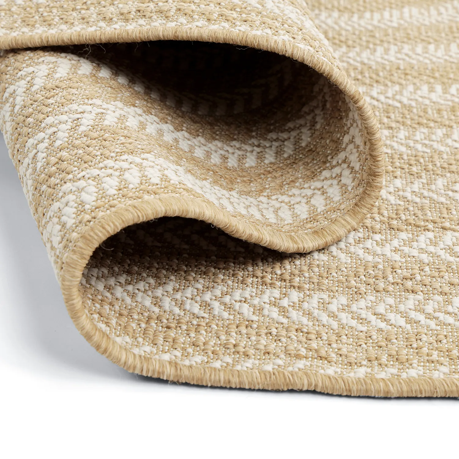 Ovaal tapijt - Indoor/outdoor Leander (natuur)