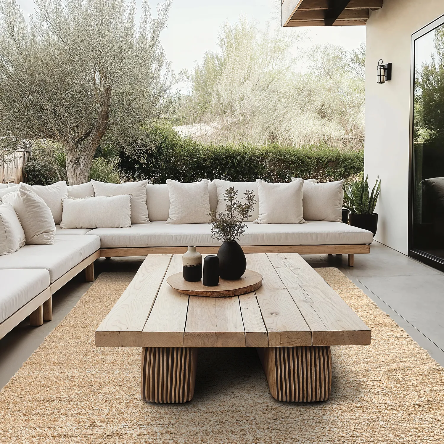 Vloerkleden voor binnen en buiten - Milford Recycled PET (beige)