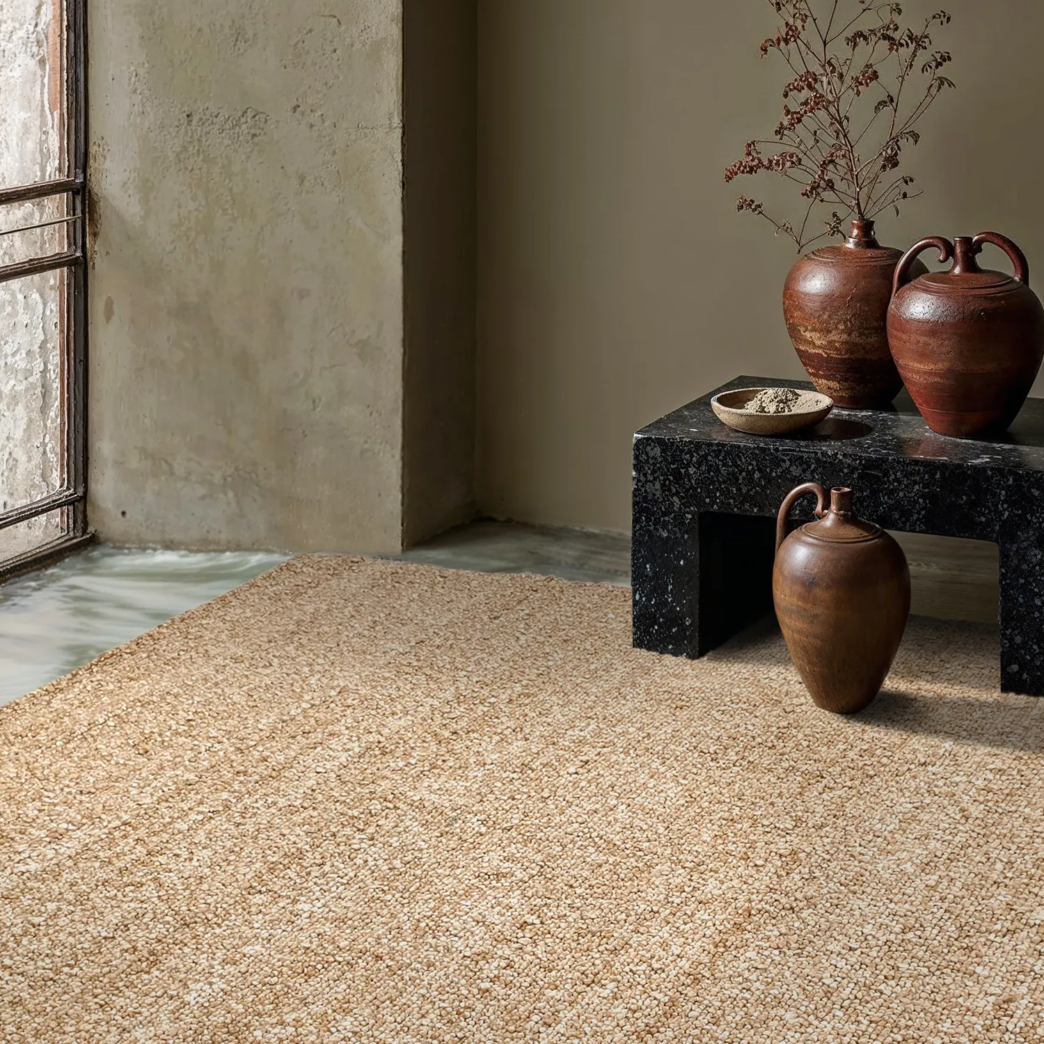 Vloerkleden voor binnen en buiten - Milford Recycled PET (beige)