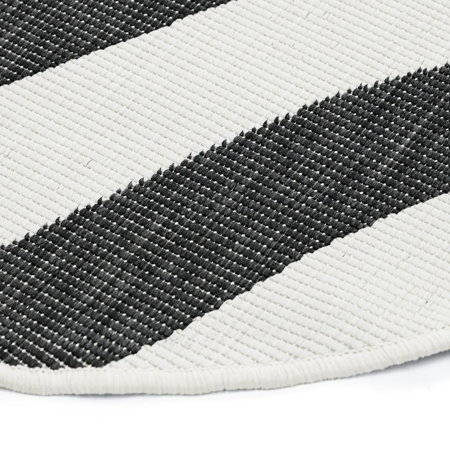 Vloerkleden voor binnen en buiten - utomhusmatta - Remina (zwart/wit)