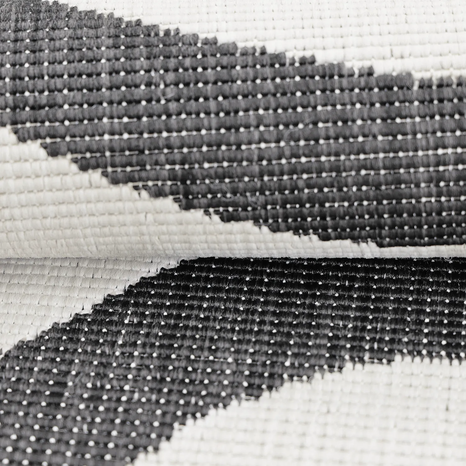 Vloerkleden voor binnen en buiten - utomhusmatta - Remina (zwart/wit)