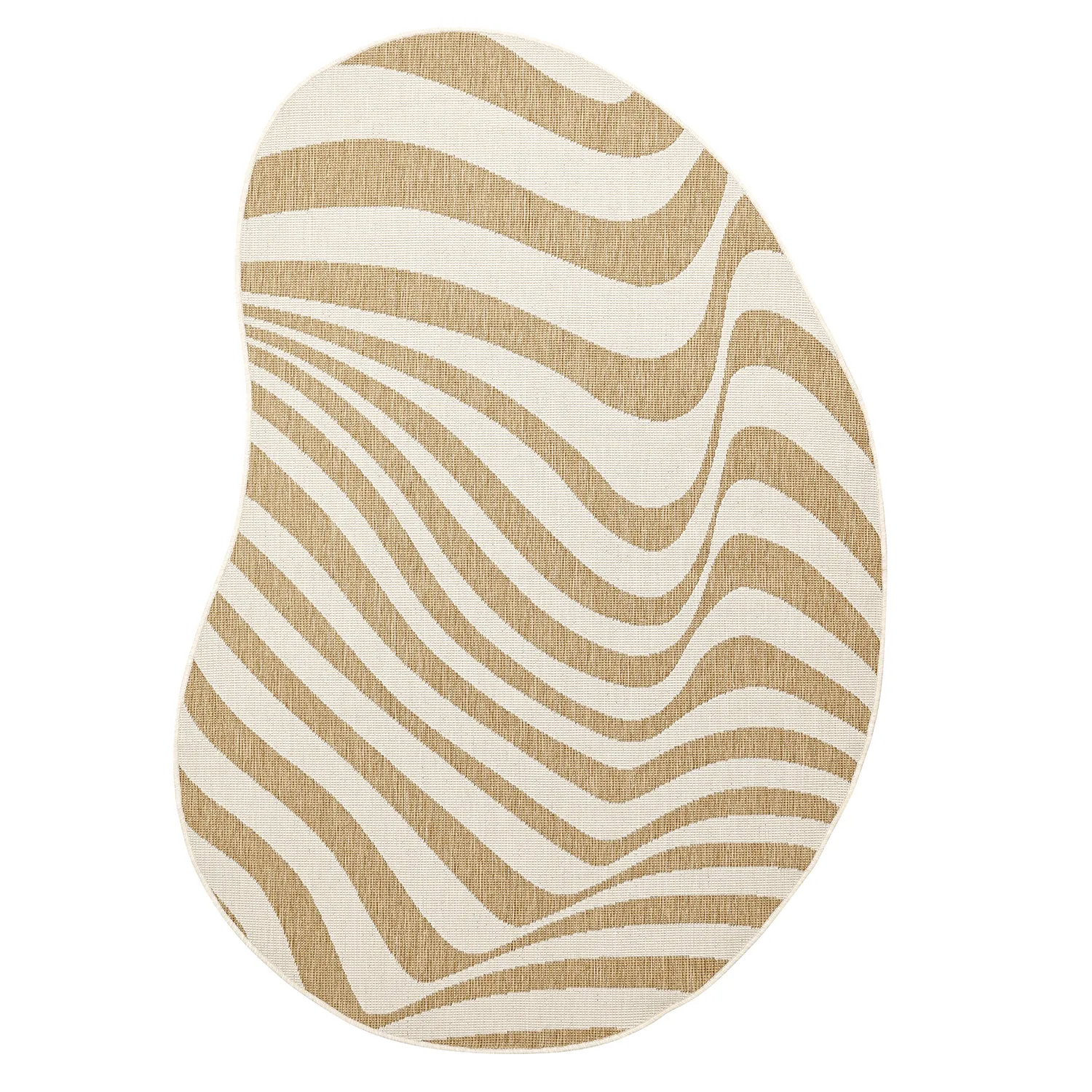 Vloerkleden voor binnen en buiten - utomhusmatta - Remina (natuur/wit)