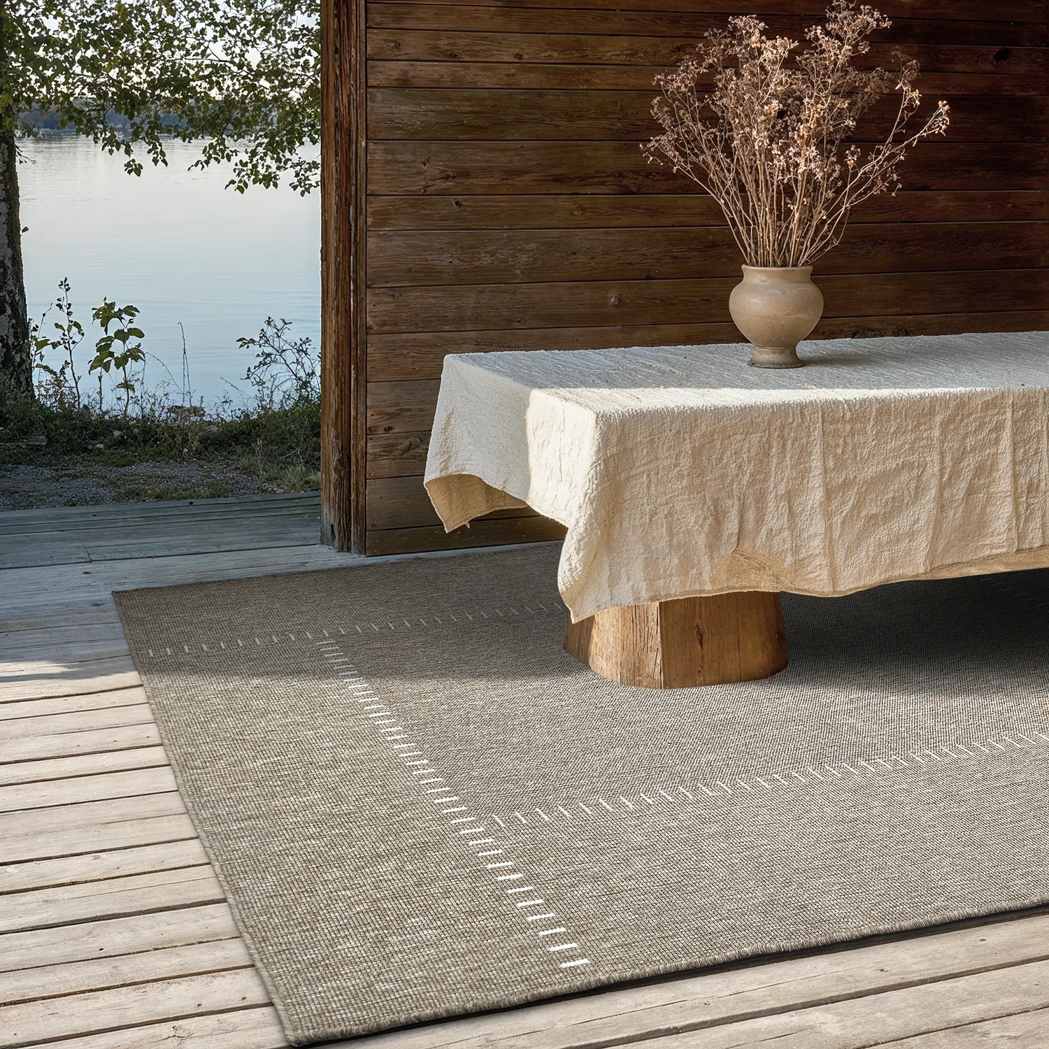 Vloerkleden voor binnen en buiten - utomhusmatta - Rhea (beige)