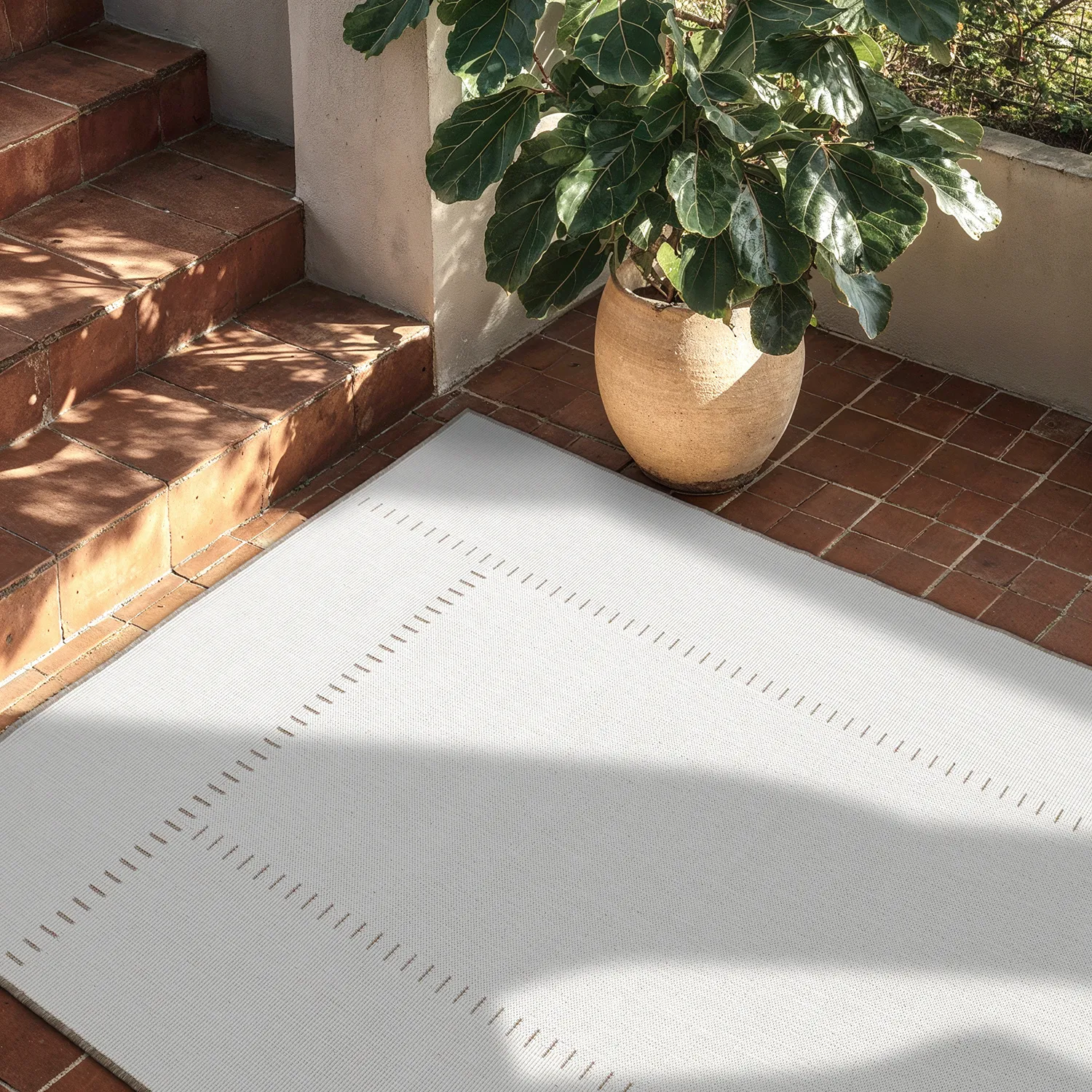 Vloerkleden voor binnen en buiten - utomhusmatta - Rhea (beige)