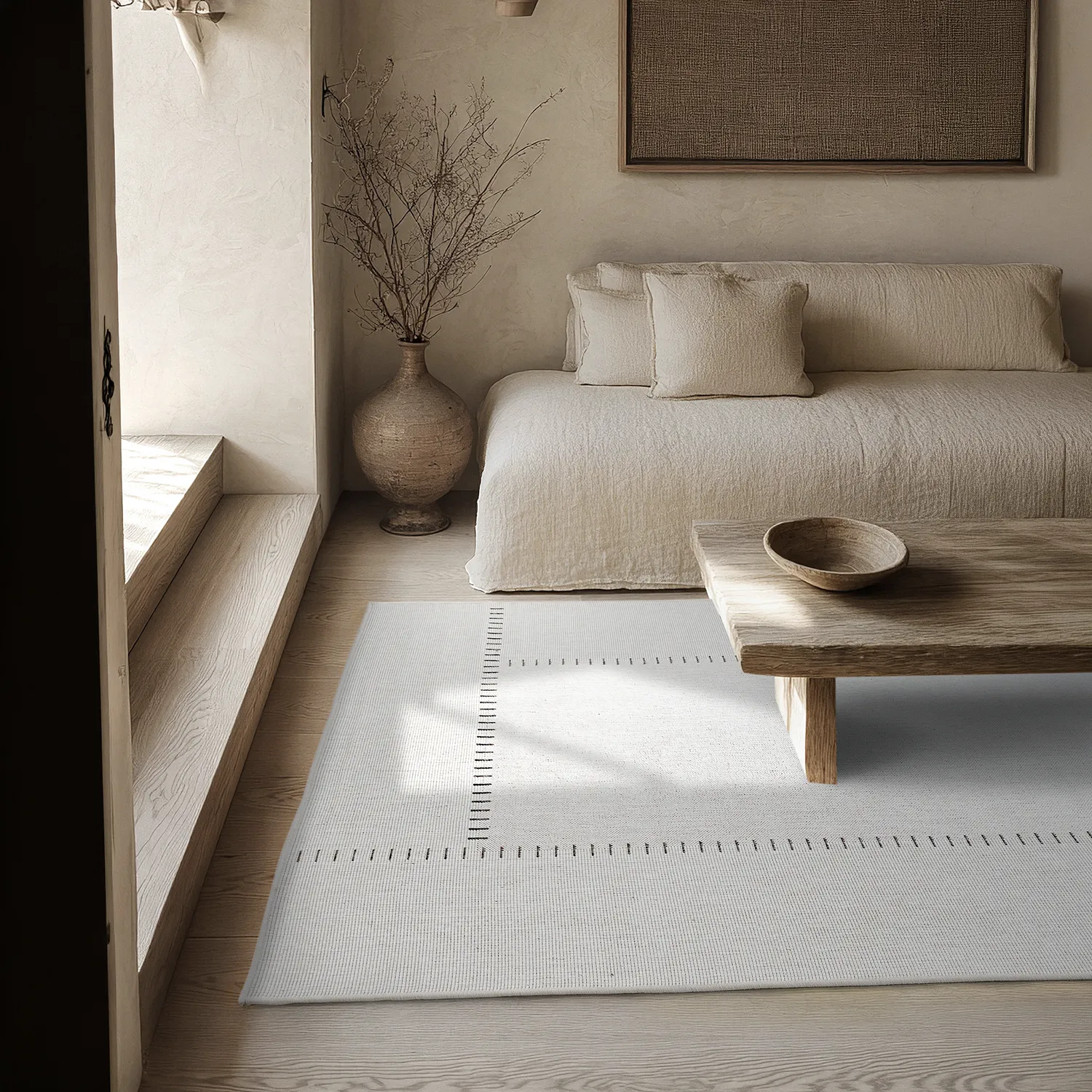 Vloerkleden voor binnen en buiten - utomhusmatta - Rhea (wit)