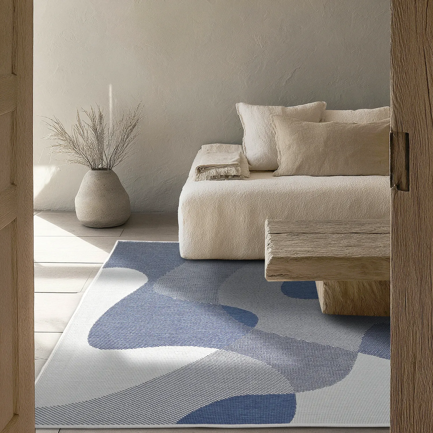 Vloerkleden voor binnen en buiten - utomhusmatta - Somerville (blauw)