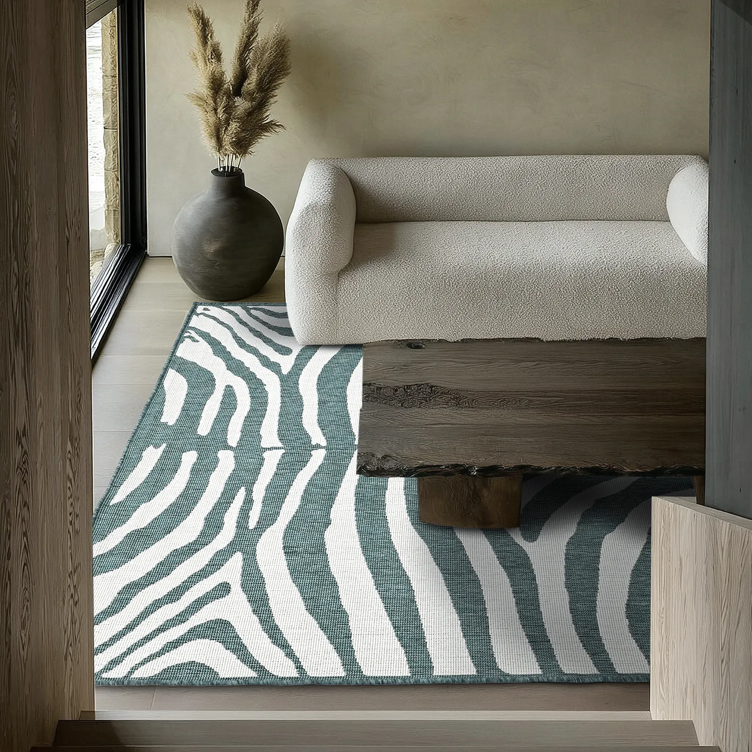 Vloerkleden voor binnen en buiten - utomhusmatta - Winona (groente)