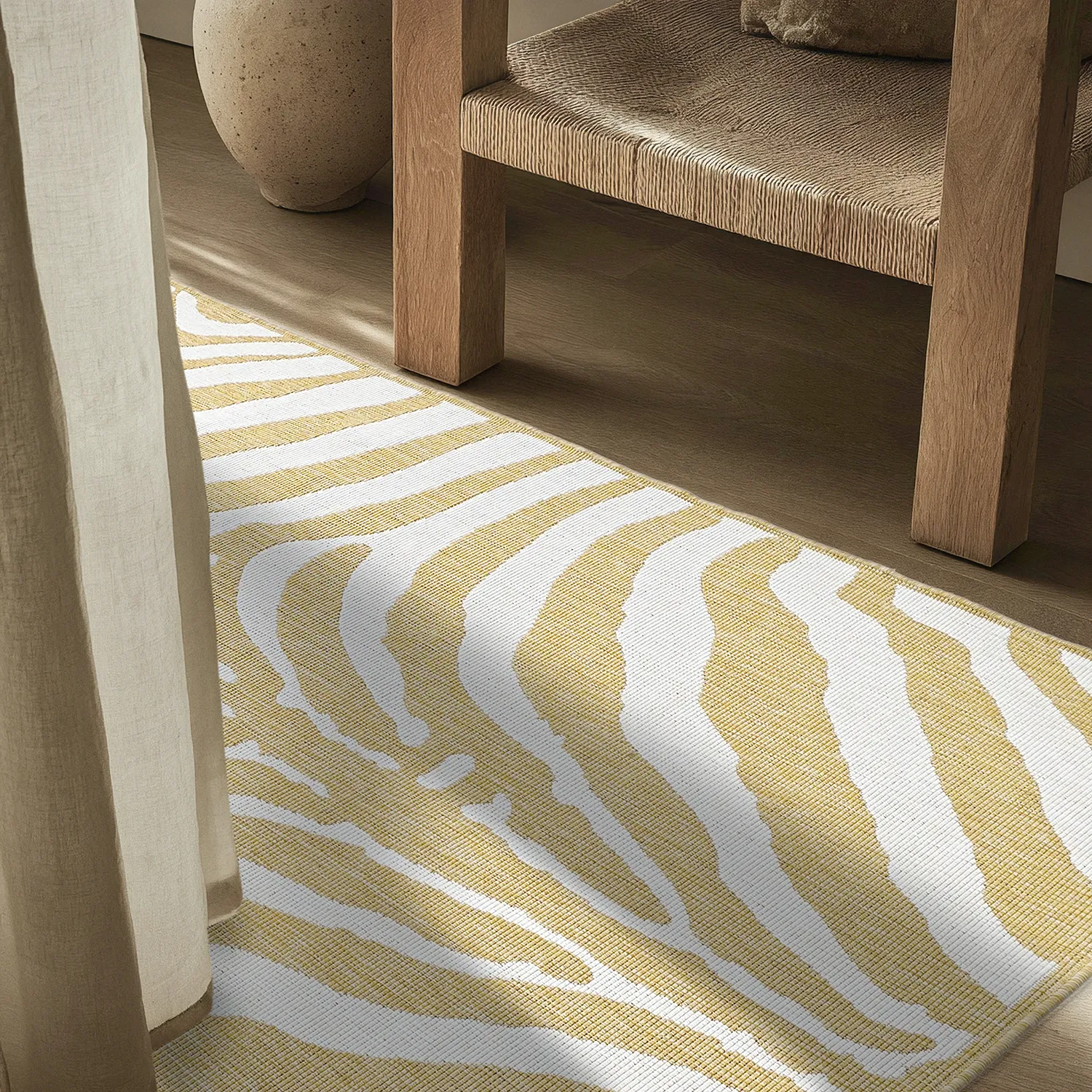 Vloerkleden voor binnen en buiten - utomhusmatta - Winona (geel)