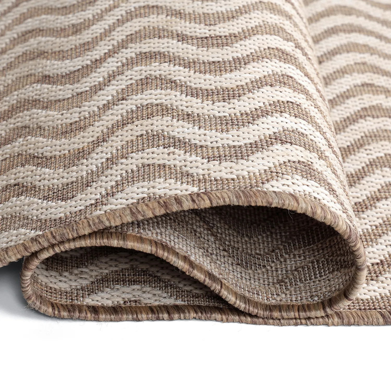 Vloerkleden voor binnen en buiten - Tracino (bruin)