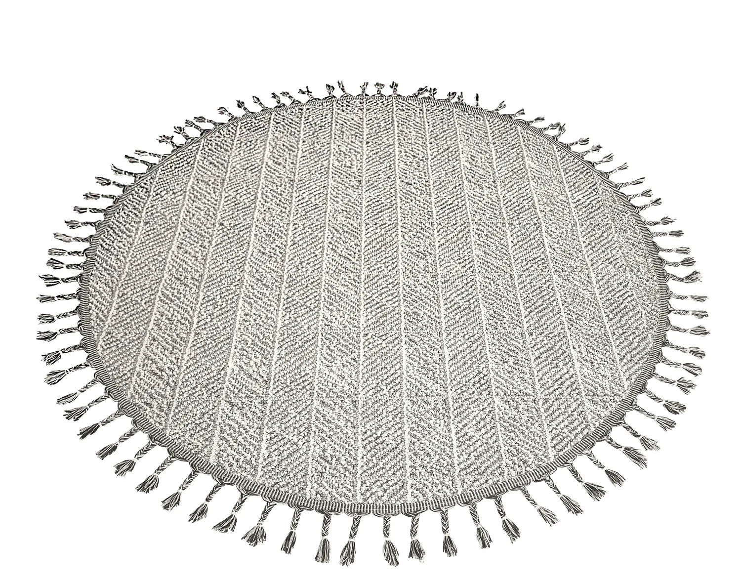 Ronde vloerkleden - Indoor/Outdoor Francisco (grijs)