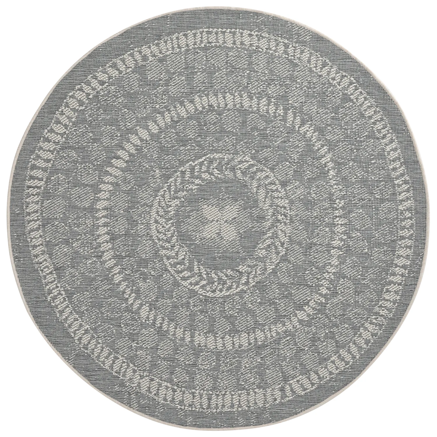 Ronde vloerkleden - Indoor/Outdoor Malcolm (grijs)