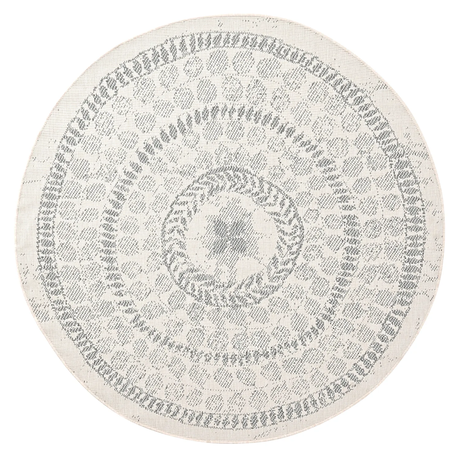 Ronde vloerkleden - Indoor/Outdoor Malcolm (grijs)