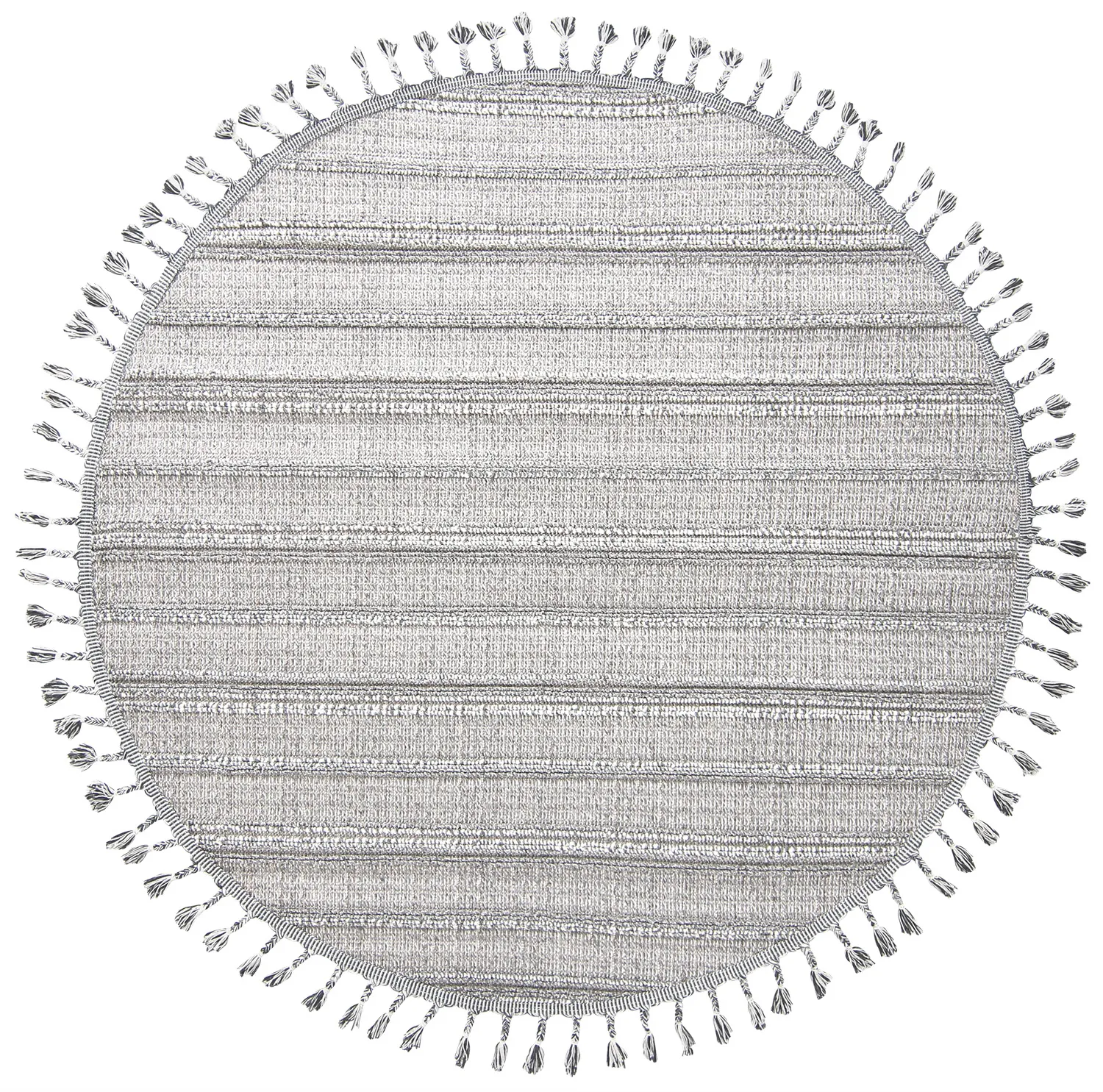 Ronde vloerkleden - Indoor/Outdoor Sofia (grijs/blauw)