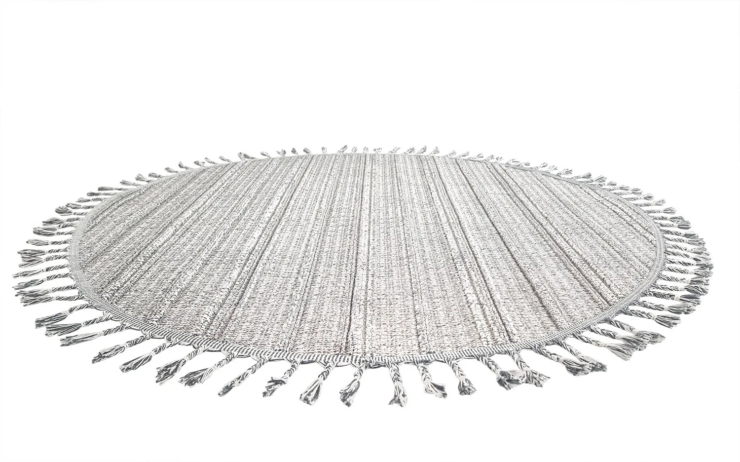 Ronde vloerkleden - Indoor/Outdoor Sofia (grijs/blauw)