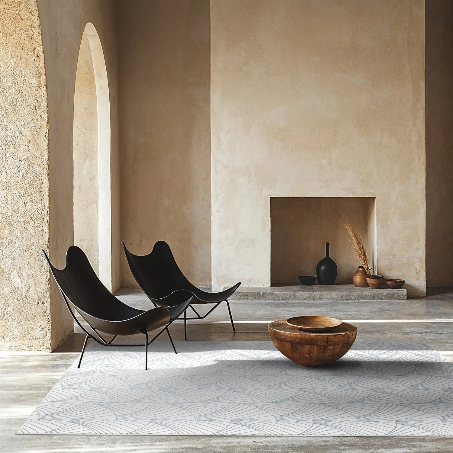 Vloerkleden voor binnen en buiten - Beau (blauw)