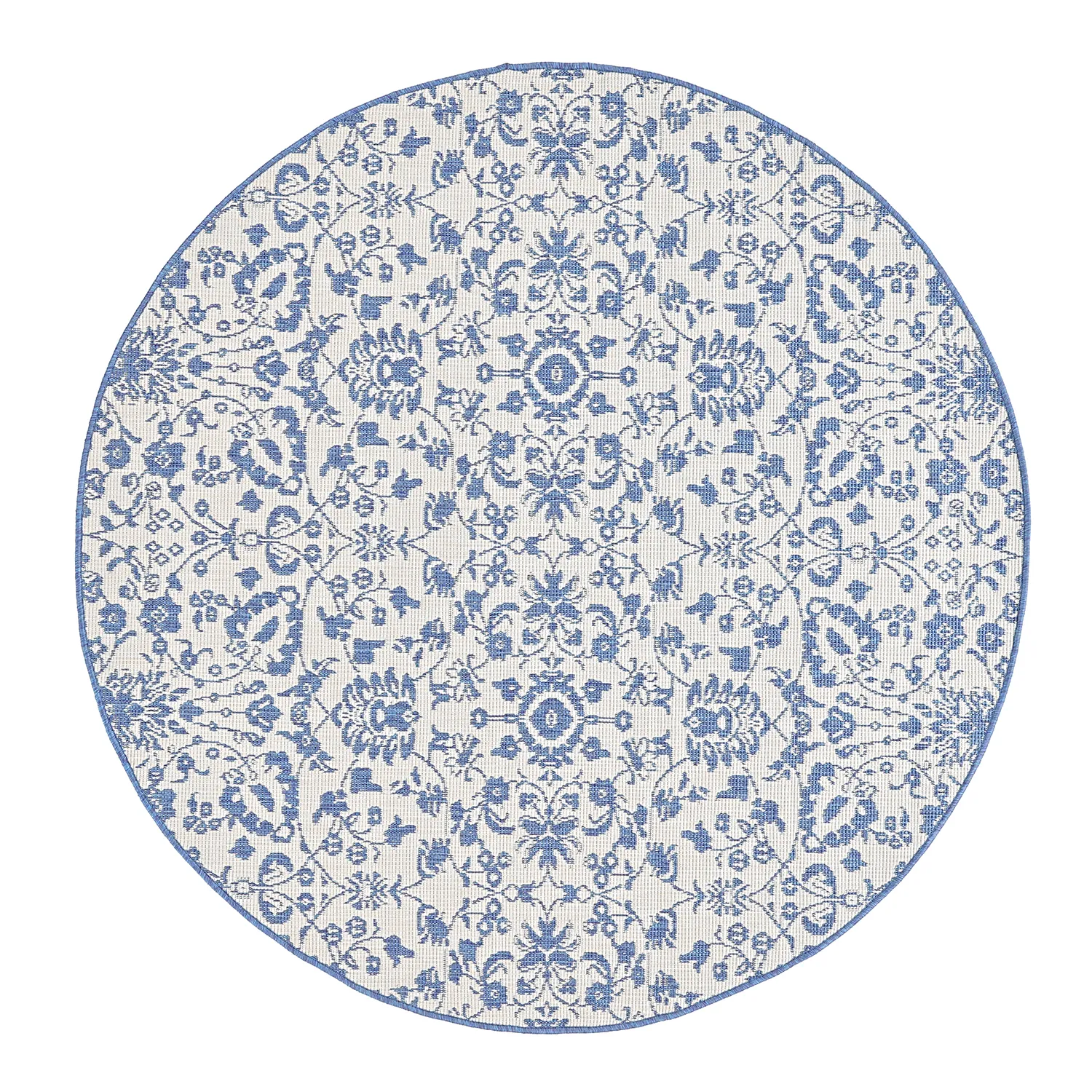 Rond vloerkleed - Brussels Ocean (blauw)