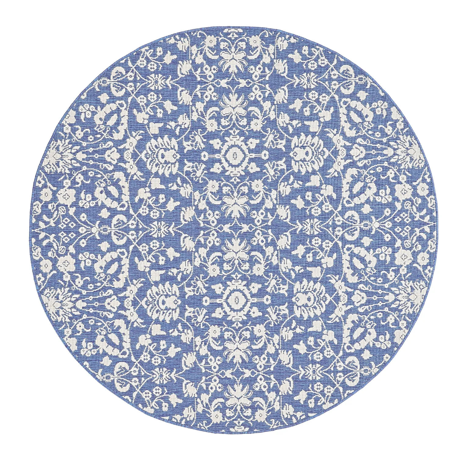 Rond vloerkleed - Brussels Ocean (blauw)