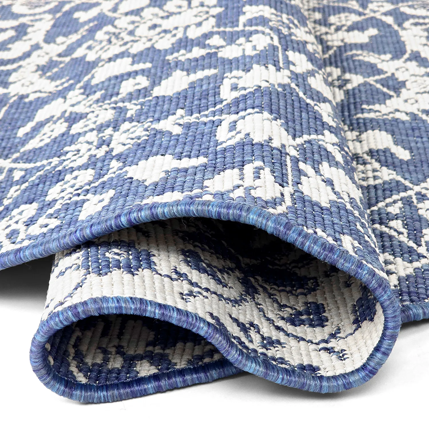 Rond vloerkleed - Brussels Ocean (blauw)