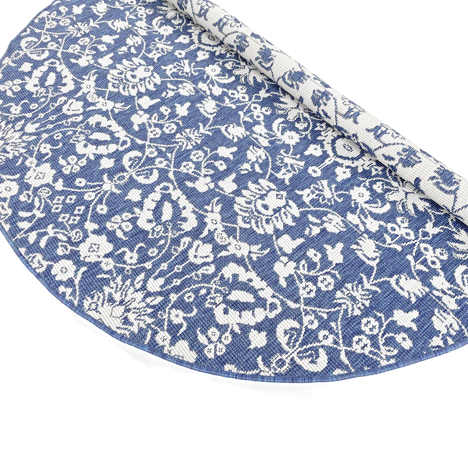 Rond vloerkleed - Brussels Ocean (blauw)