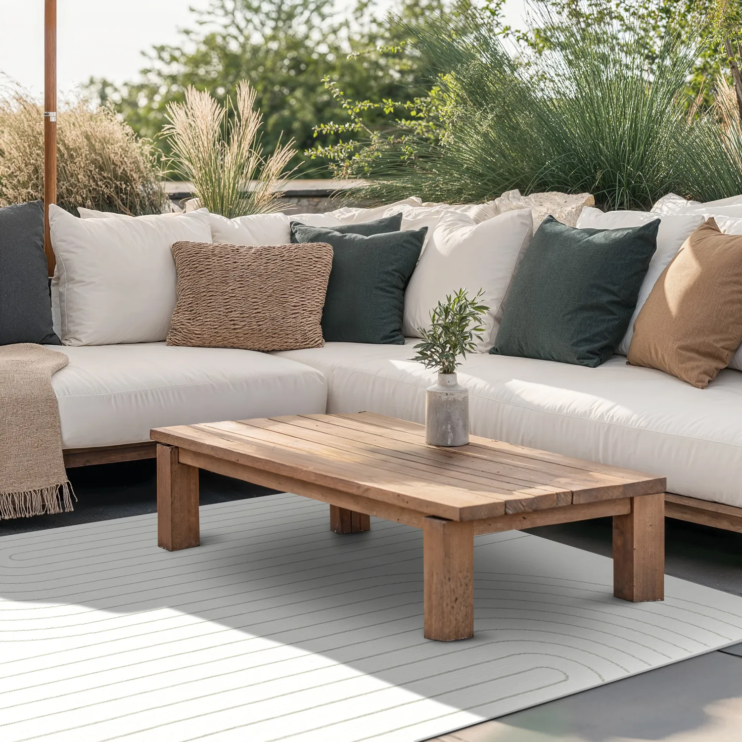 Vloerkleden voor binnen en buiten - Gordo (grijs)