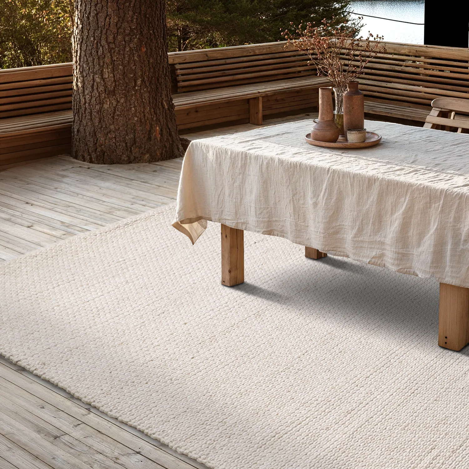 Vloerkleden voor binnen en buiten - Arco Wool Look (room)