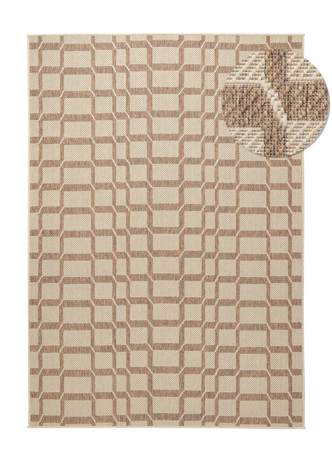 Vloerkleden voor binnen en buiten - Nicosia (bruin)
