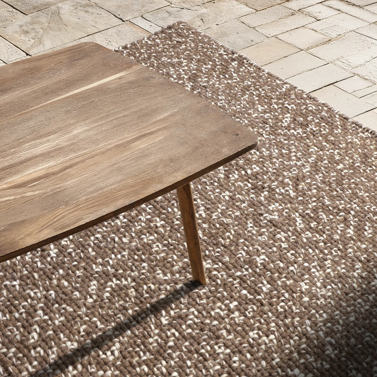 Vloerkleden voor binnen en buiten - Orta Wool Look (bruin)