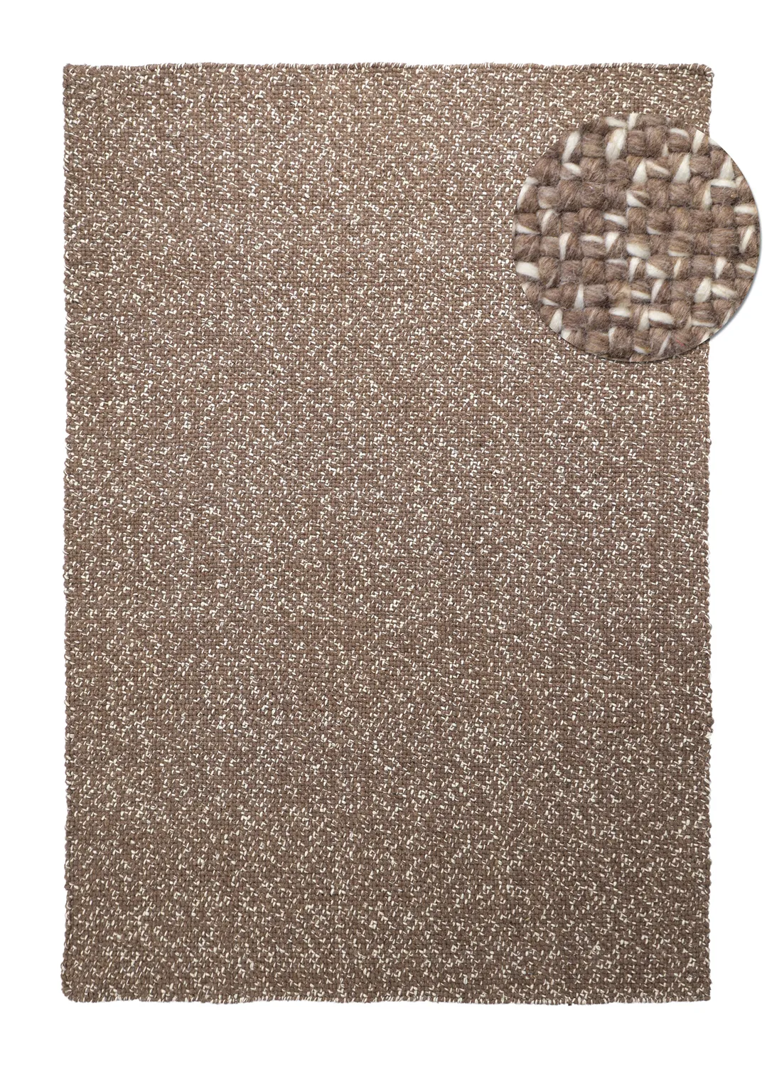 Vloerkleden voor binnen en buiten - Orta Wool Look (bruin)