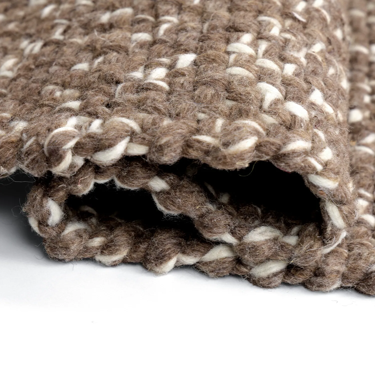 Vloerkleden voor binnen en buiten - Orta Wool Look (bruin)
